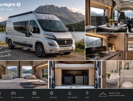 Sunlight Cliff 600 – modern campervan for 4 people